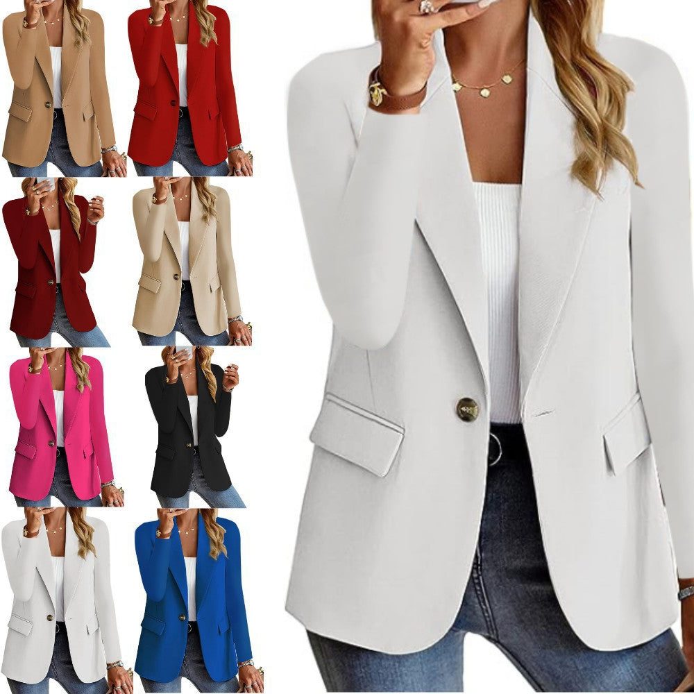 Oversized Blazer med Knapper til Damer
