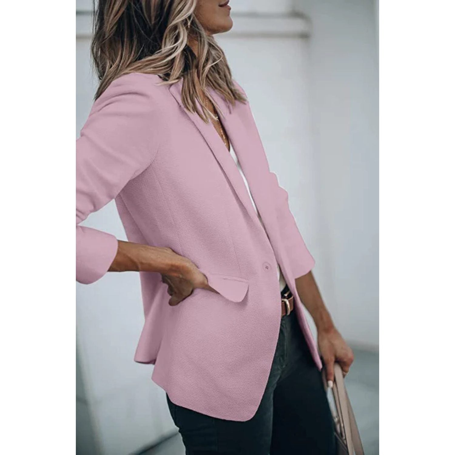 Oversized Blazer med Lange Ærmer til Damer - View 3