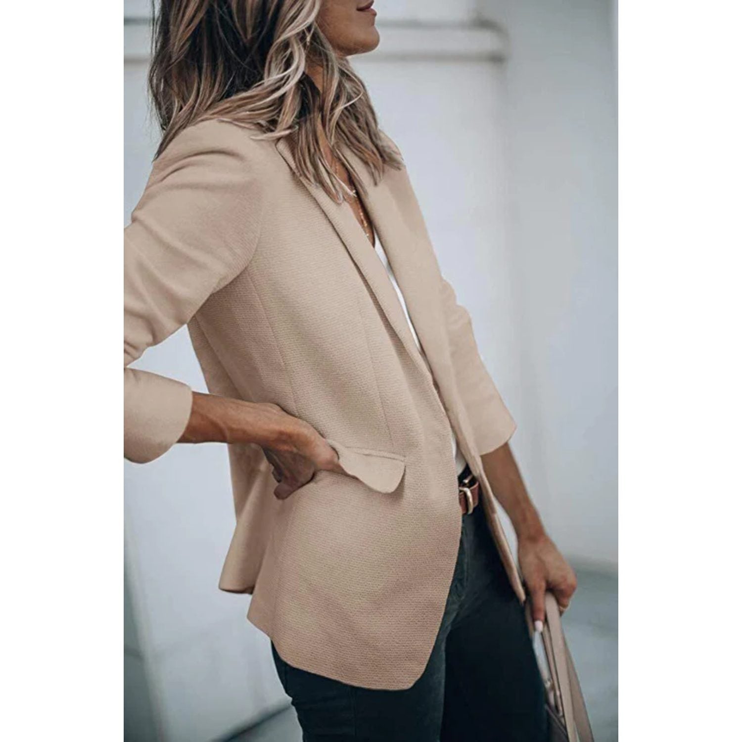 Oversized Blazer med Lange Ærmer til Damer - View 5