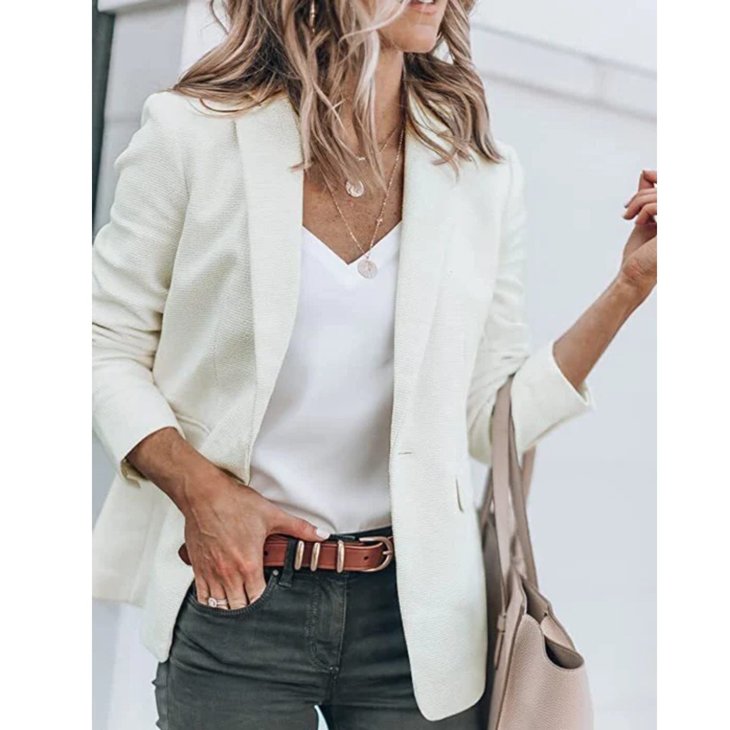 Oversized Blazer med Lange Ærmer til Damer - View 6
