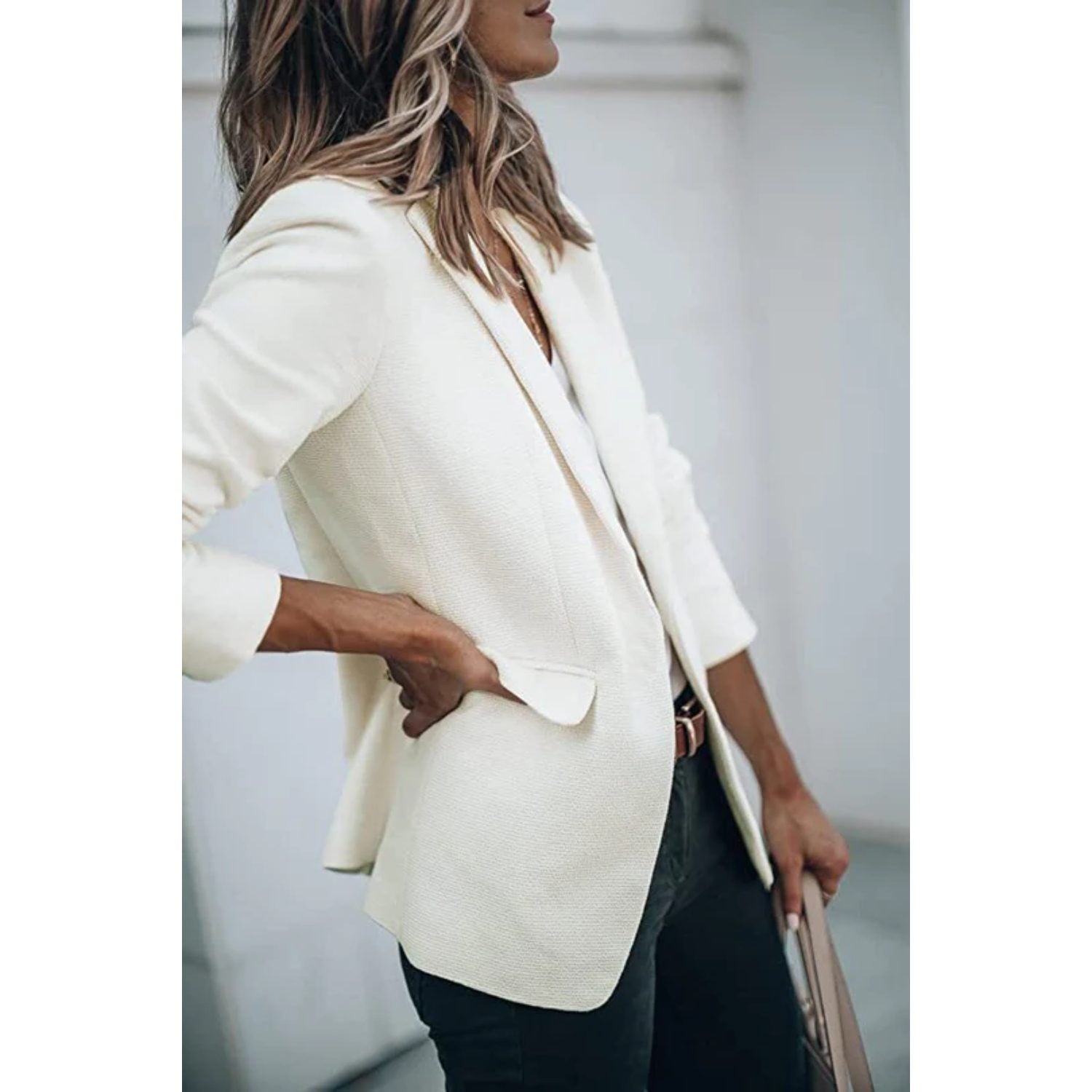 Oversized Blazer med Lange Ærmer til Damer - View 7
