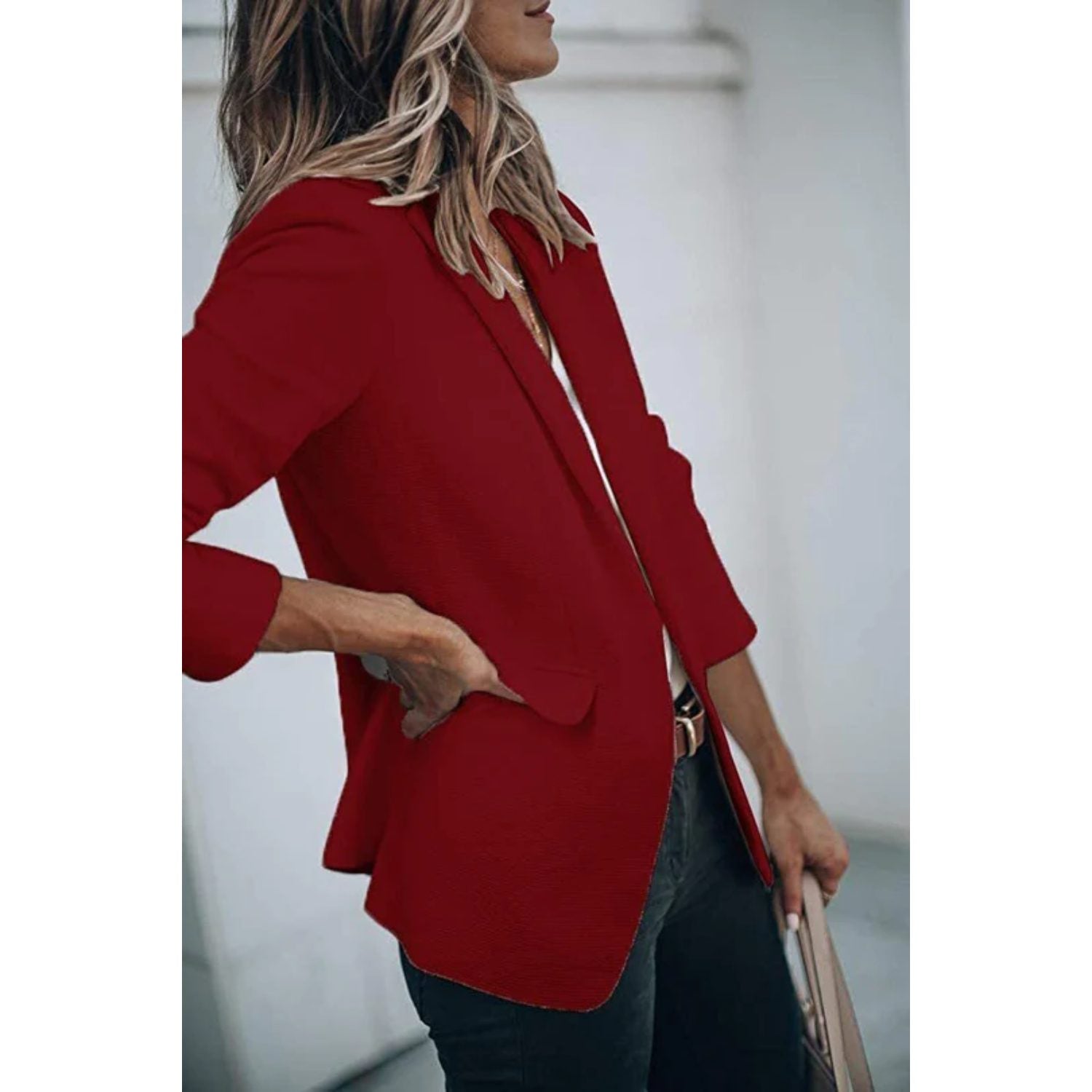 Oversized Blazer med Lange Ærmer til Damer - View 11
