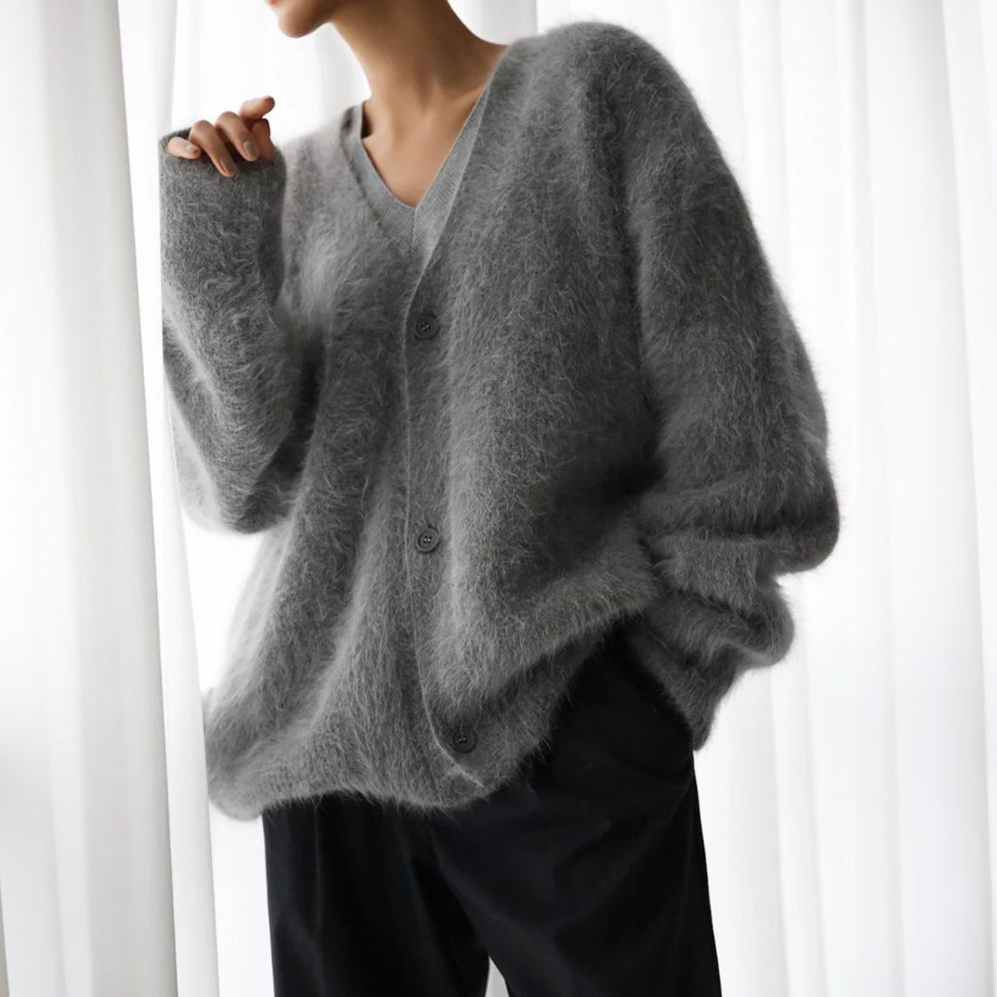 Oversized Cashmere Vest til Damer