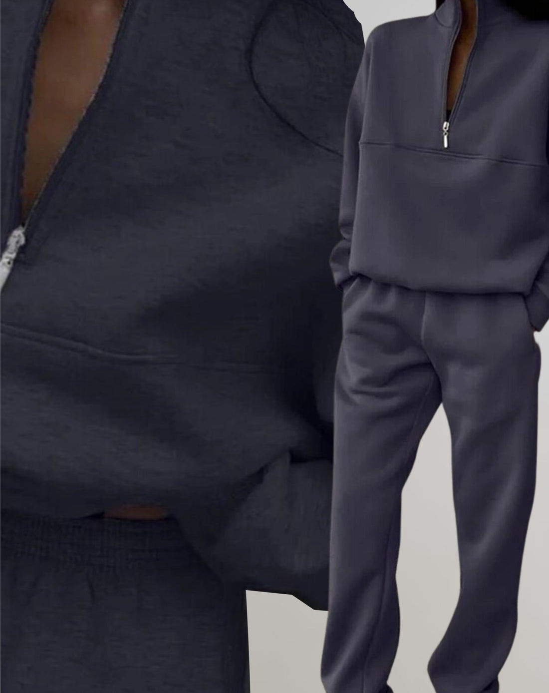 Oversized Fleece Joggingbukser Sæt til Damer