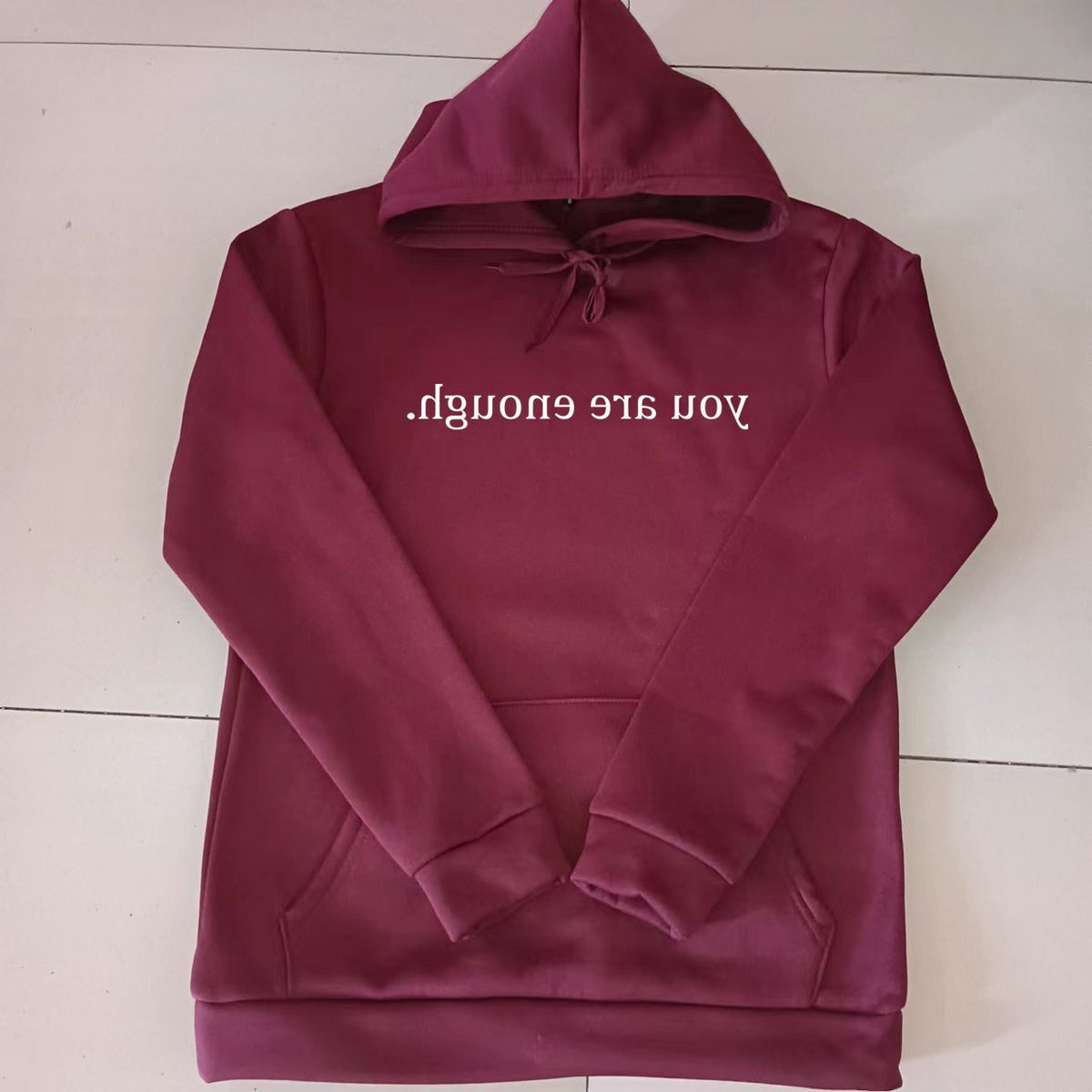 Oversized Hoodie med Besked til Damer og Herrer - View 3