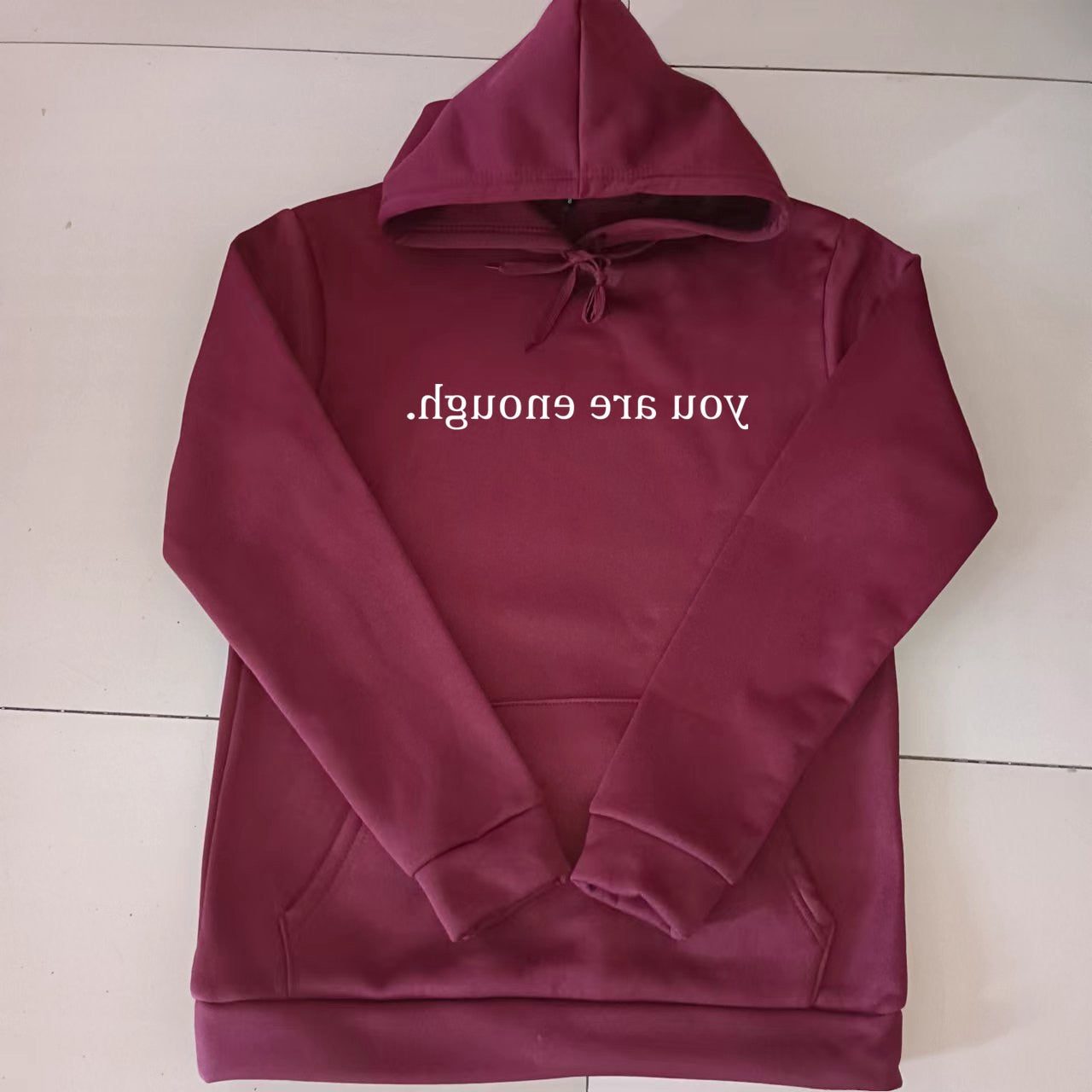 Oversized Hoodie med Besked til Damer og Herrer - View 3