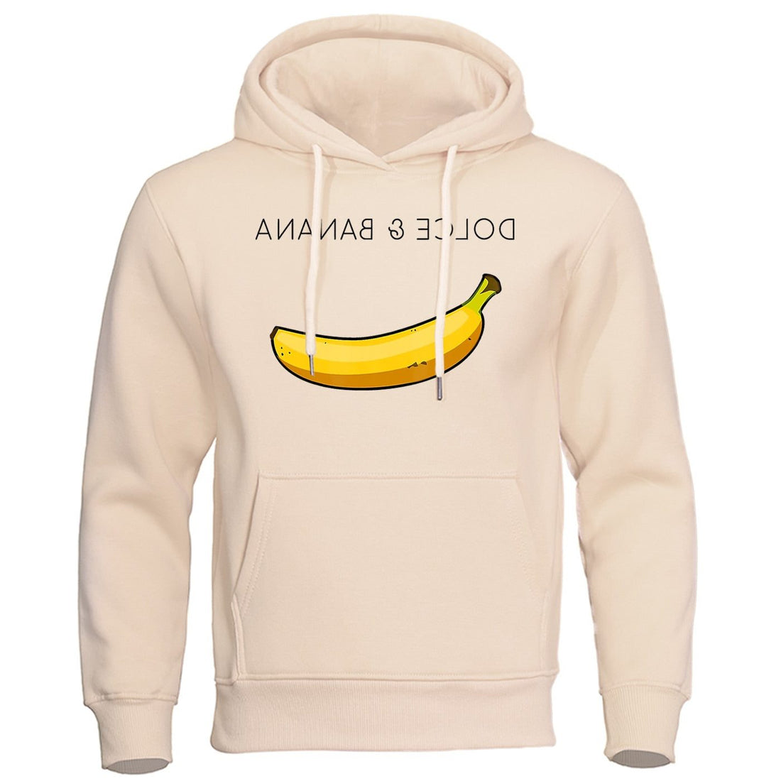 Oversized Hættetrøje med Bananaprint til Damer
