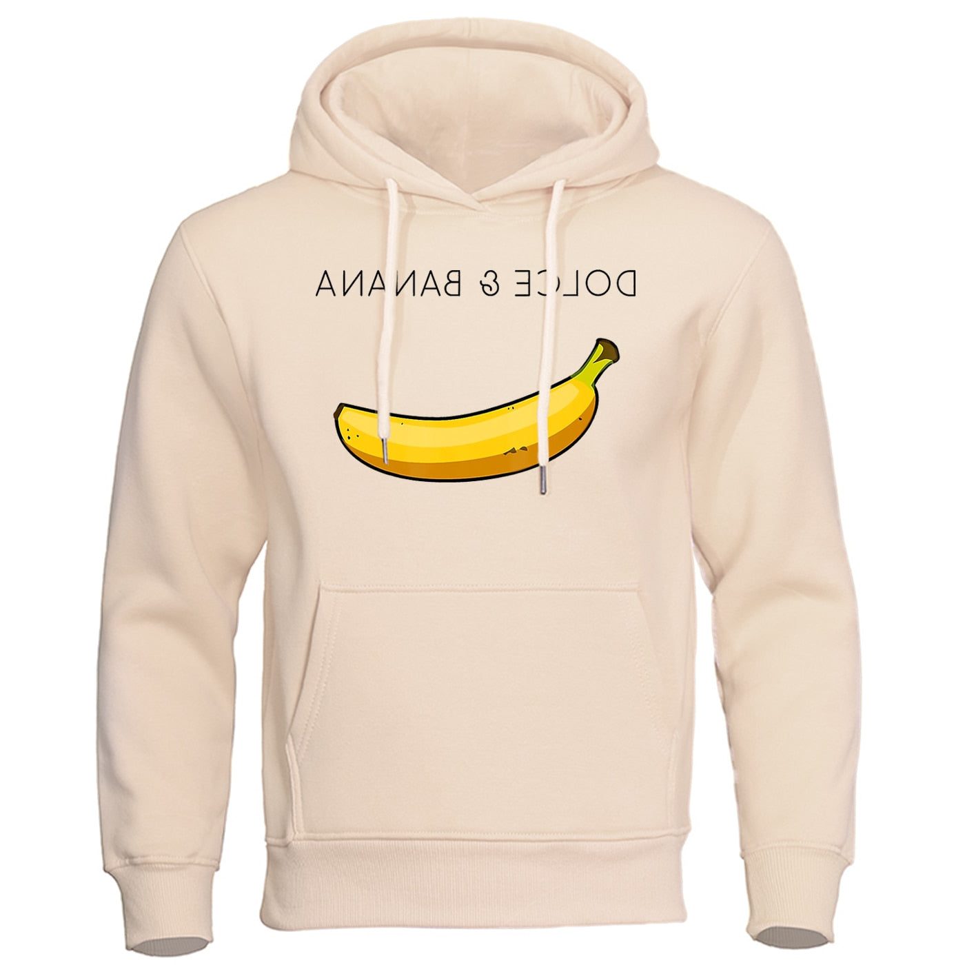 Oversized Hættetrøje med Bananaprint til Damer