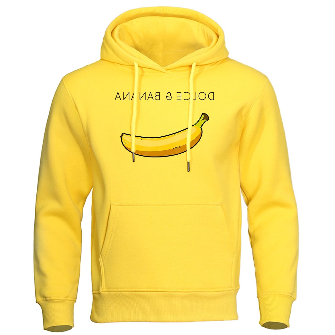 Oversized Hættetrøje med Bananaprint til Damer