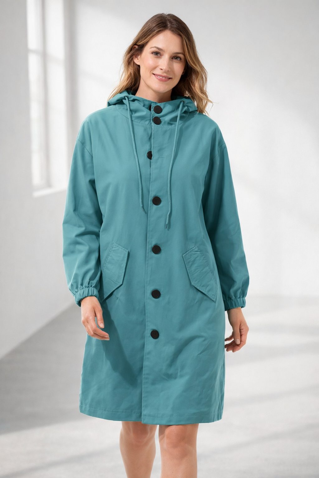 Oversized Parka med Hætte til Damer