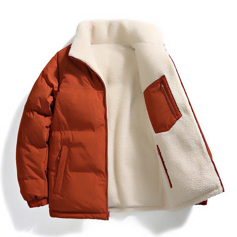 Oversized Steppjakke med Fleece Foring til Damer - Gul