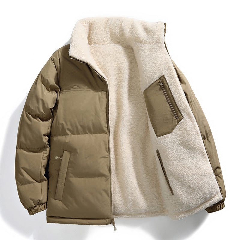 Oversized Steppjakke med Fleece Foring til Damer - Lysgrøn