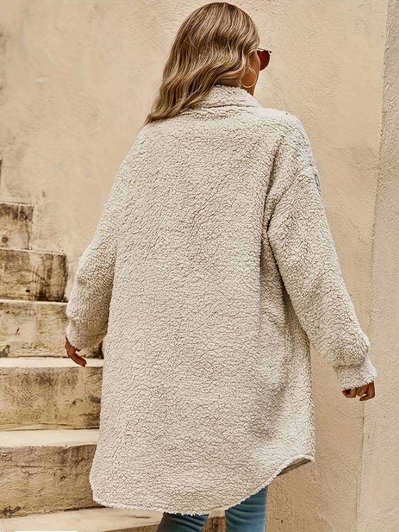 Oversized Teddy Frakke til Damer
