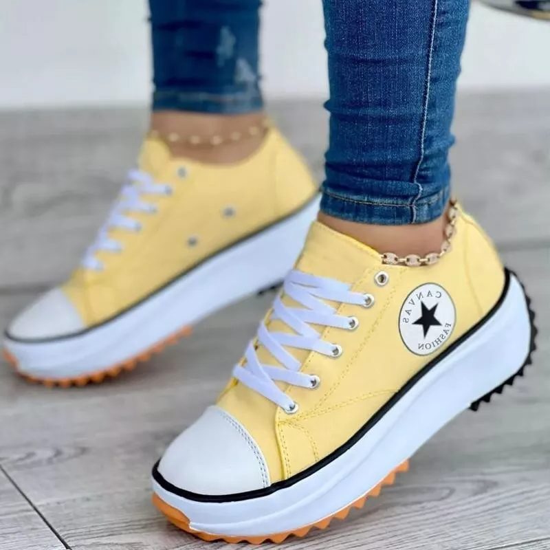 Plateau Snøre-Sneakers til Damer