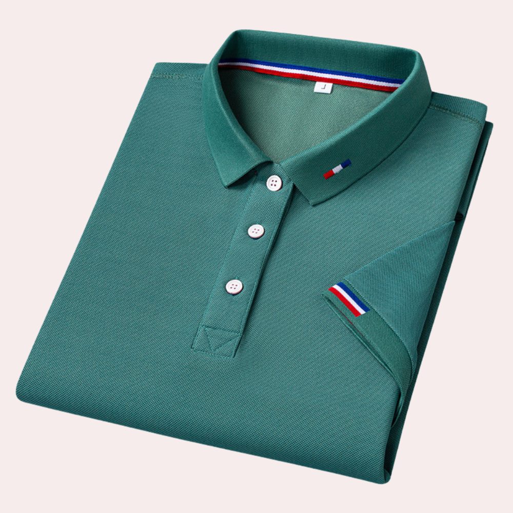 Poloshirt med Korte Ærmer til Herrer