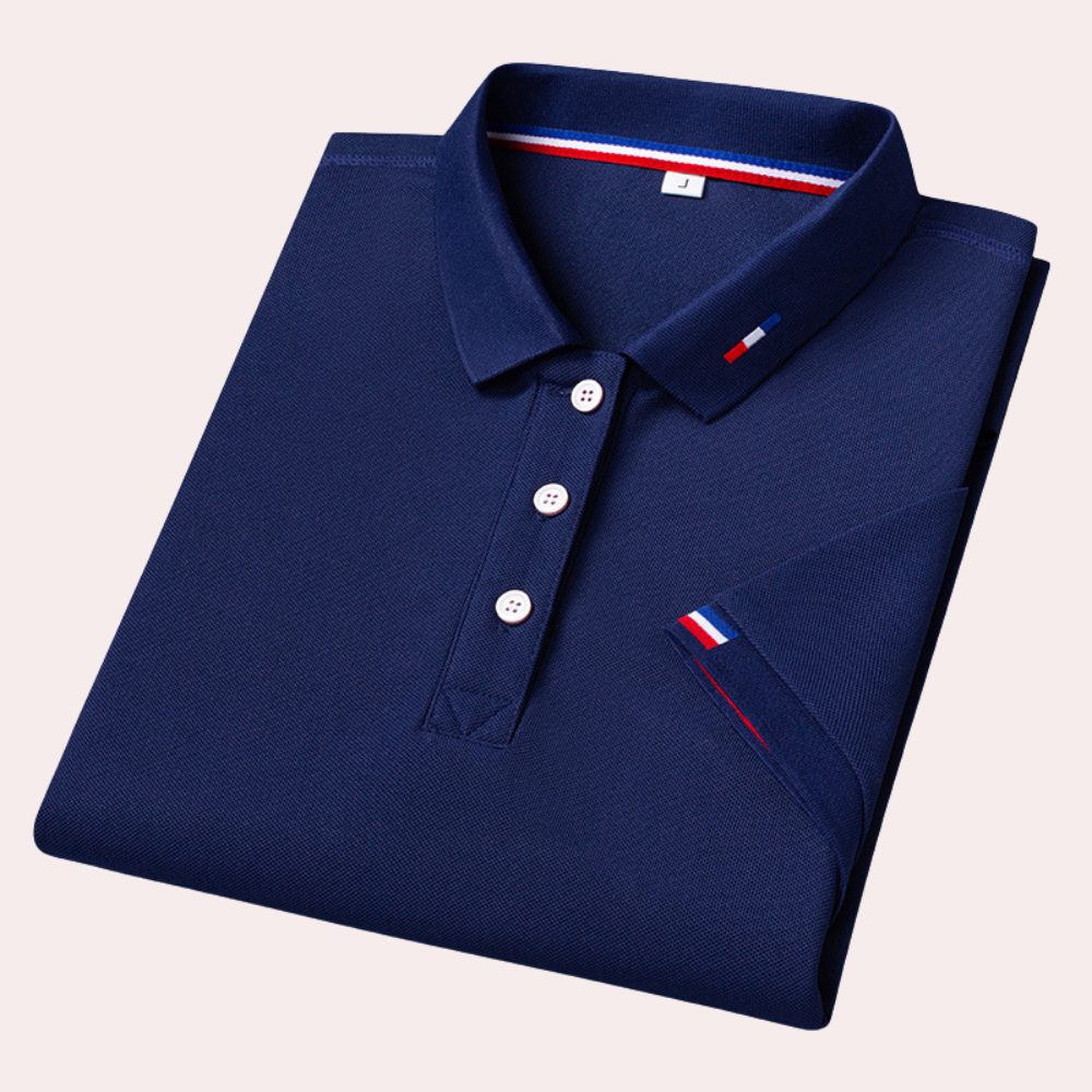 Poloshirt med Korte Ærmer til Herrer