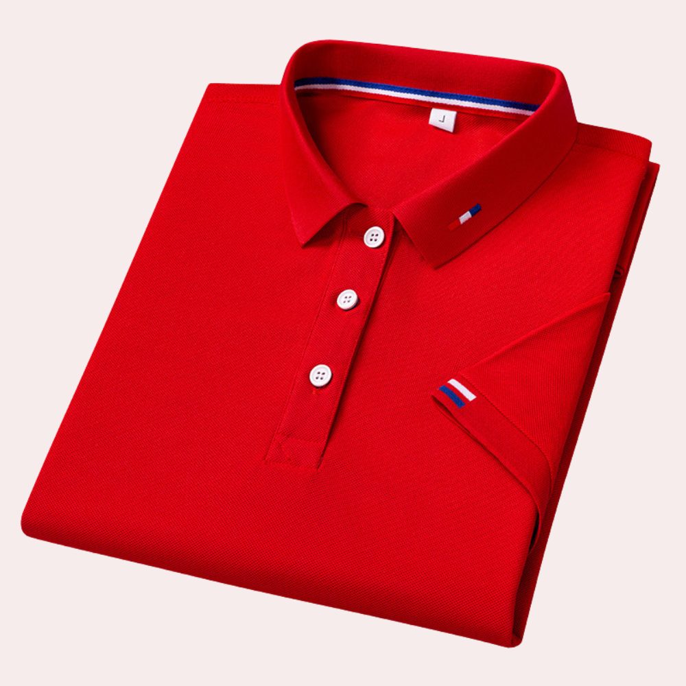 Poloshirt med Korte Ærmer til Herrer