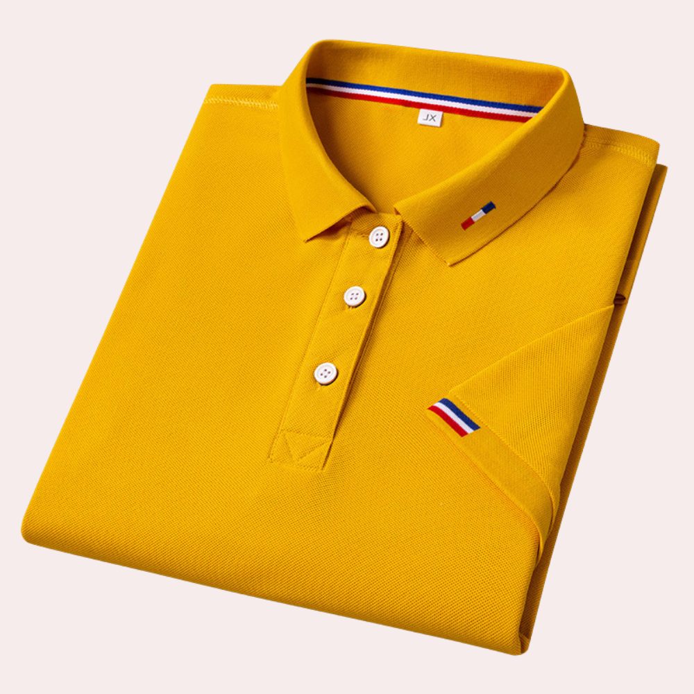 Poloshirt med Korte Ærmer til Herrer