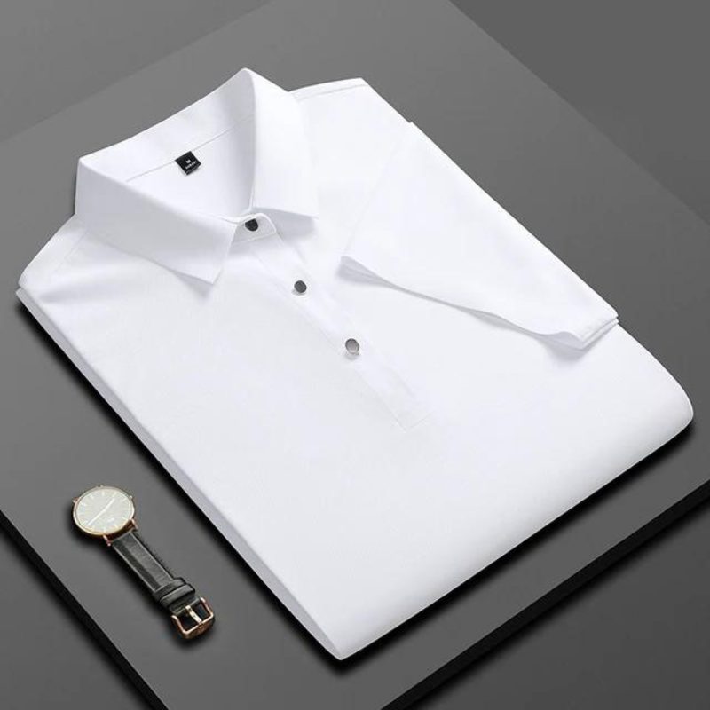 Poloshirt med Korte Ærmer til Herrer - Hvid