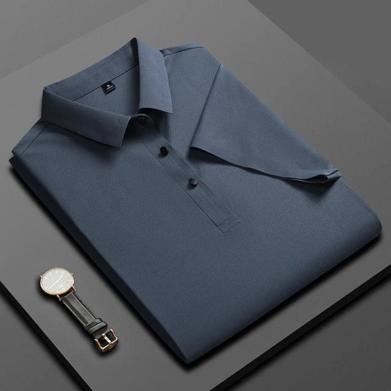 Poloshirt med Korte Ærmer til Herrer - Mørkeblå