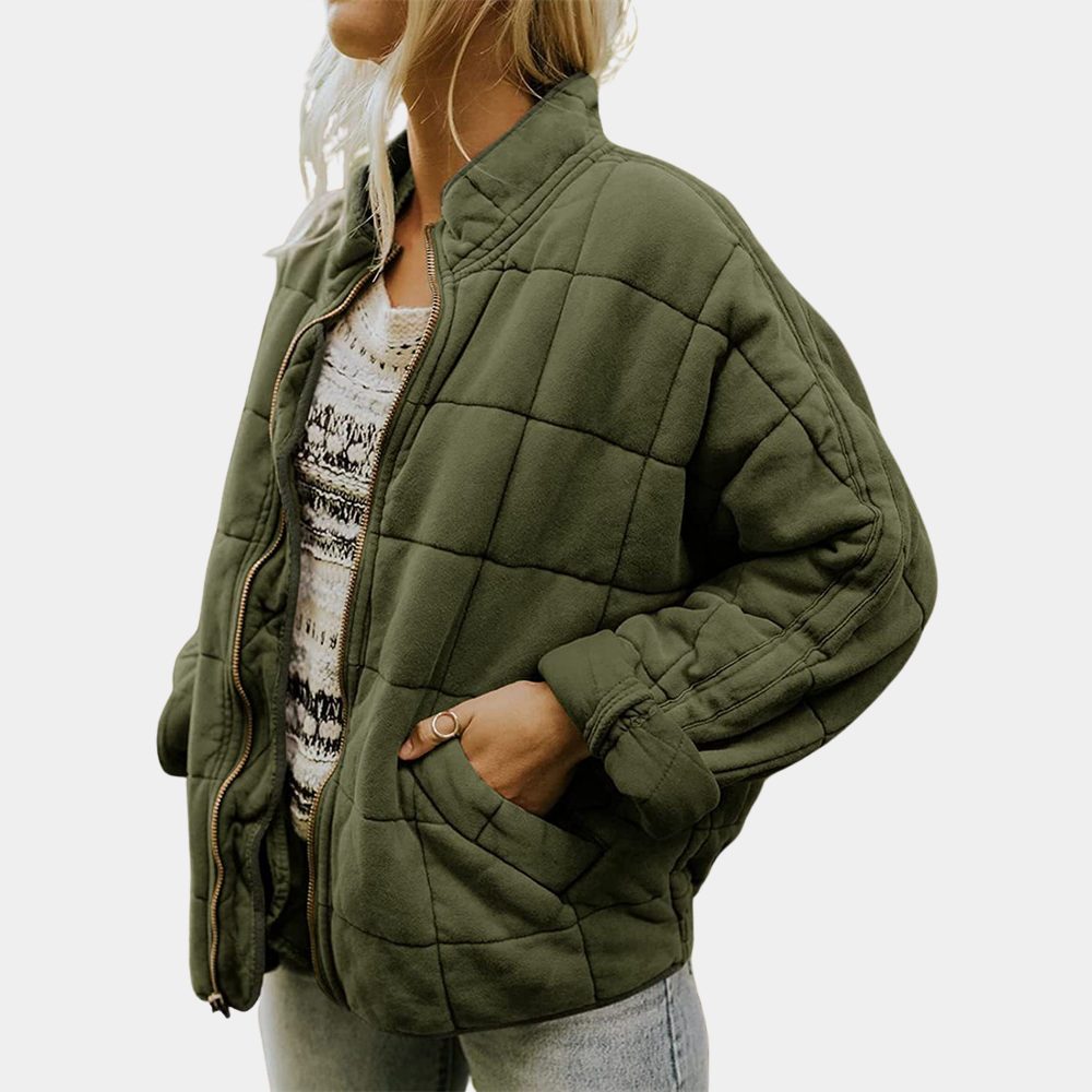 Quiltet Oversized Jakke til Damer