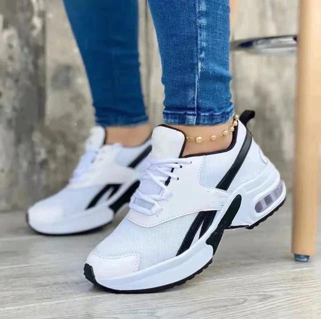 Regnbue Sneakers med Blokhæl til Damer