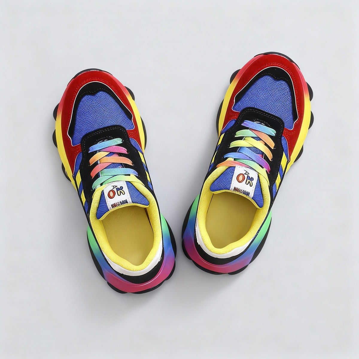 Regnbuefarvet Atletisk Sneaker til Damer - View 5