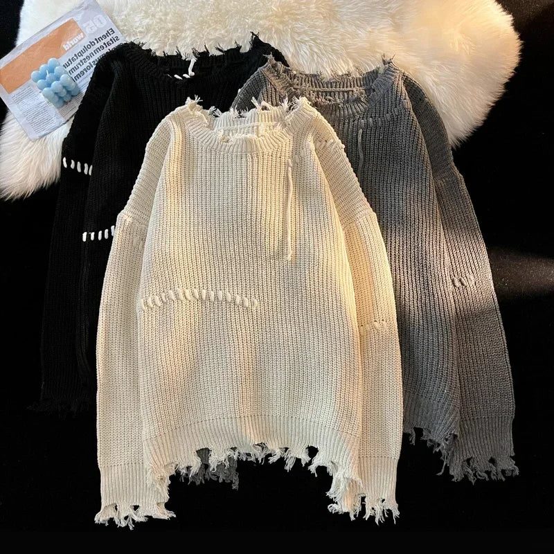 Ribstrikket Crewneck Sweatshirt til Herrer