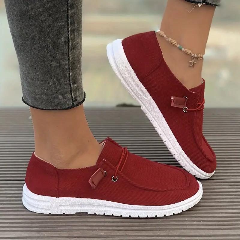 Ribstrikket Slip-On Loafers til Damer