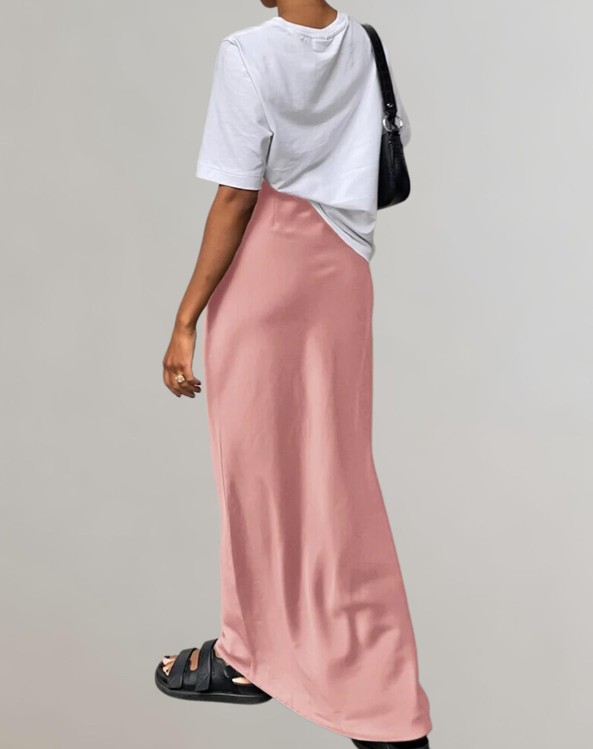 Satin Maxi Nederdel til Damer