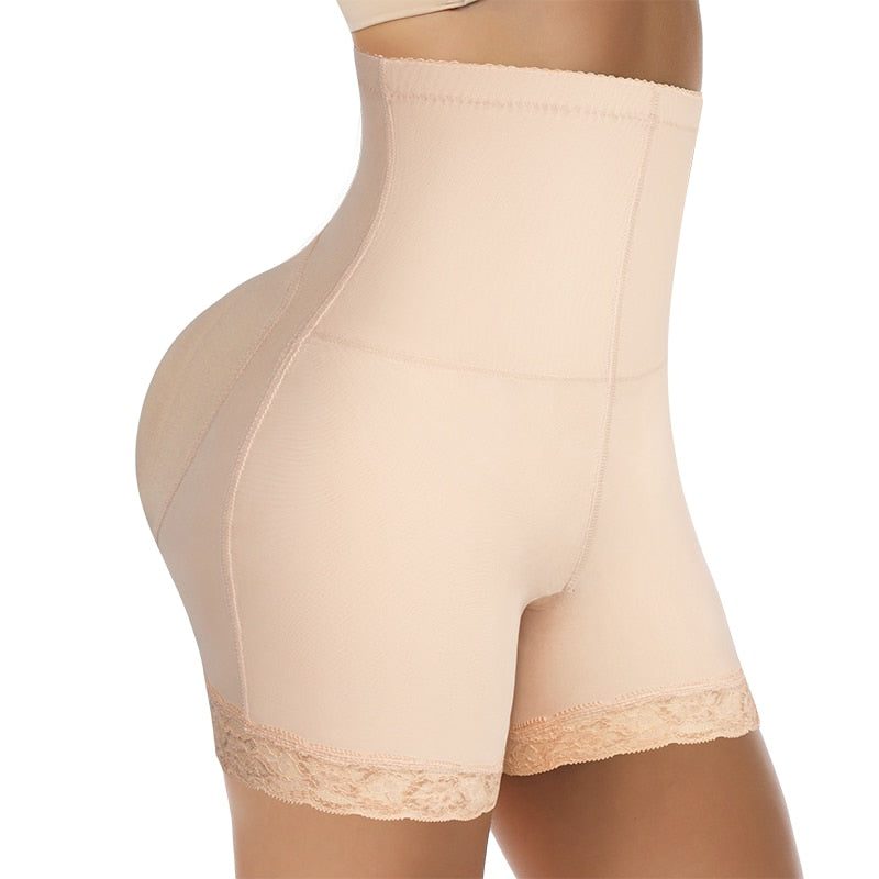Shapingshorts med Høj Talje og Blondekant til Damer