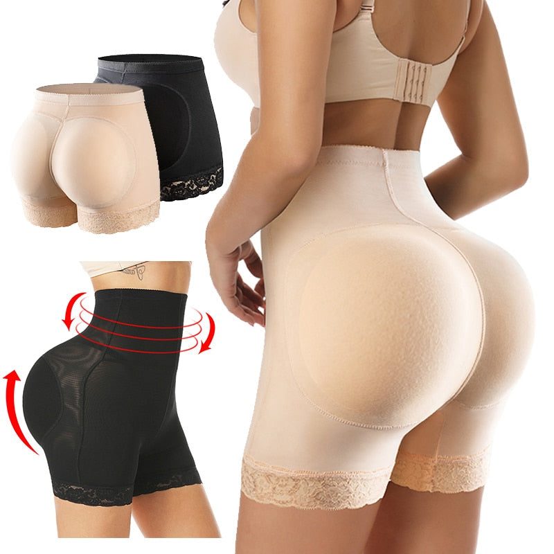 Shapingshorts med Høj Talje og Blondekant til Damer