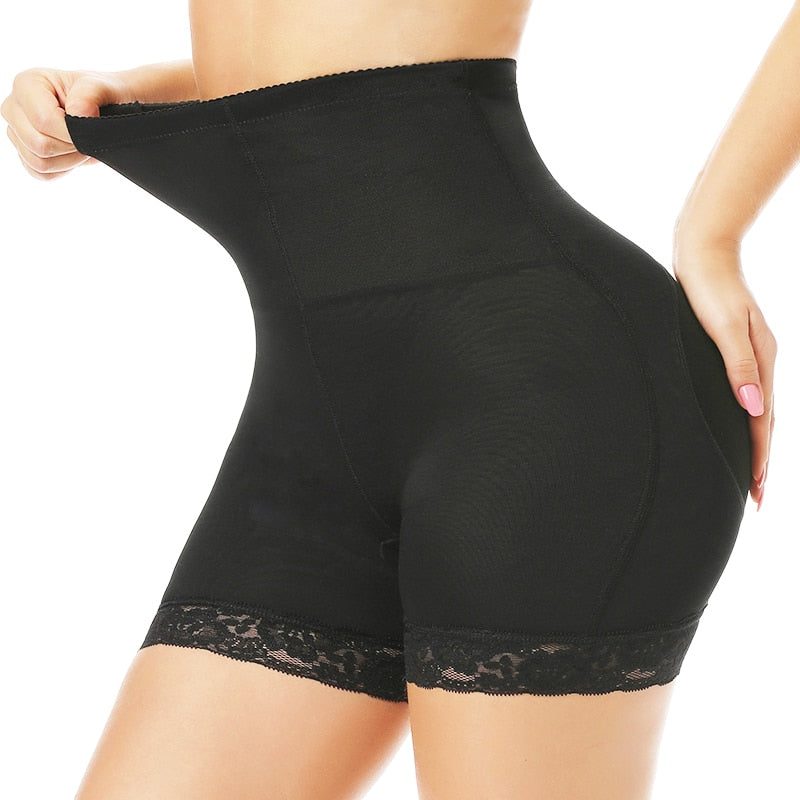 Shapingshorts med Høj Talje og Blondekant til Damer