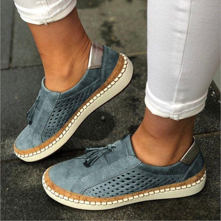 Slip-On Sneakers med Kvast til Damer