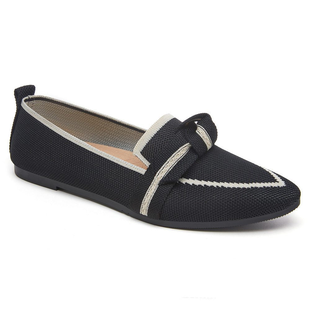 Strikkede Loafers med Spids Tå til Damer