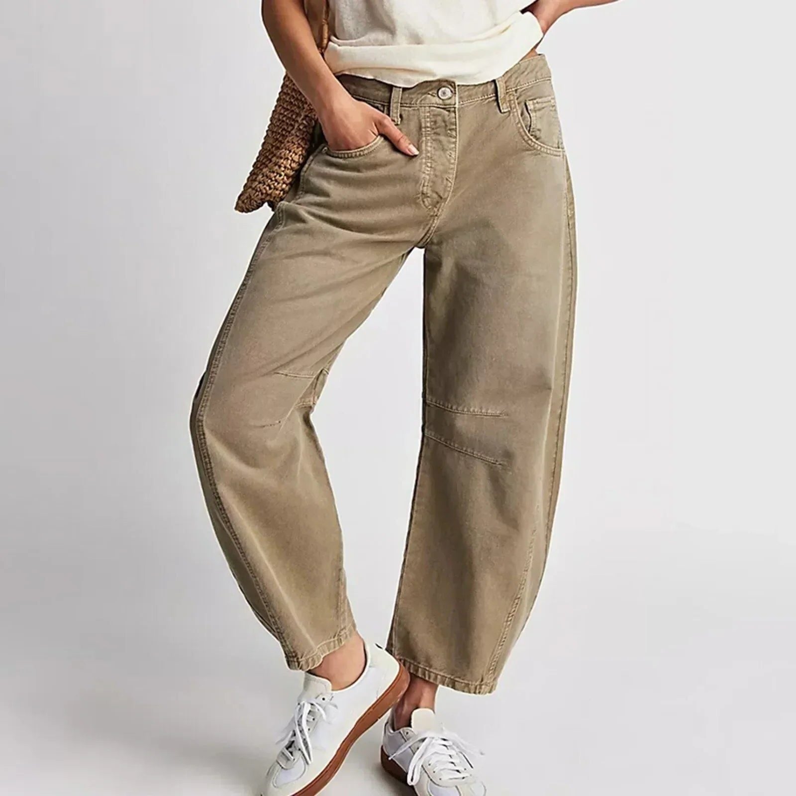 Vide Jeans til Damer - Beige